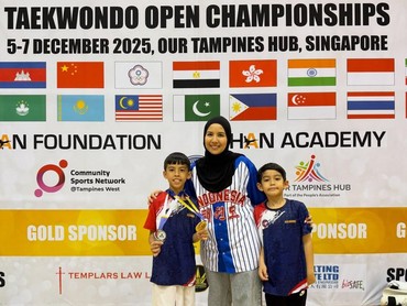 Bangganya Tya Ariestya Usai Kedua Putra Juara Taekwondo Tingkat Internasional