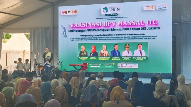 Pegadaian dukung kolaborasi lintas sektor vaksinasi HPV gratis untuk 500 perempuan, sebagai upaya pencegahan kanker serviks perempuan Indonesia.