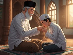 Bagaimana Hukumnya Mencium Tangan Guru dalam Islam?