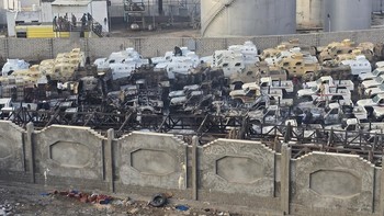 FOTO: Jet Tempur Saudi Serang Pelabuhan Mukalla di Yaman