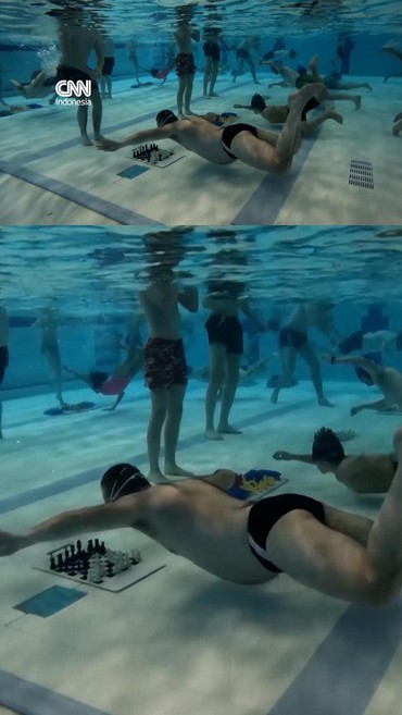 Melihat Olahraga Unik di Belanda, Lomba Catur di Dalam Air