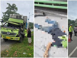 Truk Adu Kambing di Jalinsum Lampung Selatan, 3 Orang Tewas