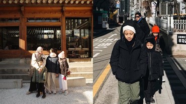 Desta dan Natasha Rizky Boyong Anak Liburan Tahun Baru di Korea Selatan