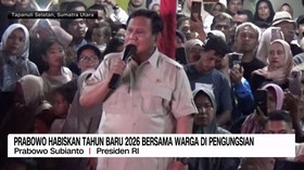 VIDEO: Prabowo Habiskan Tahun Baru 2026 Bersama Warga di Pengungsian