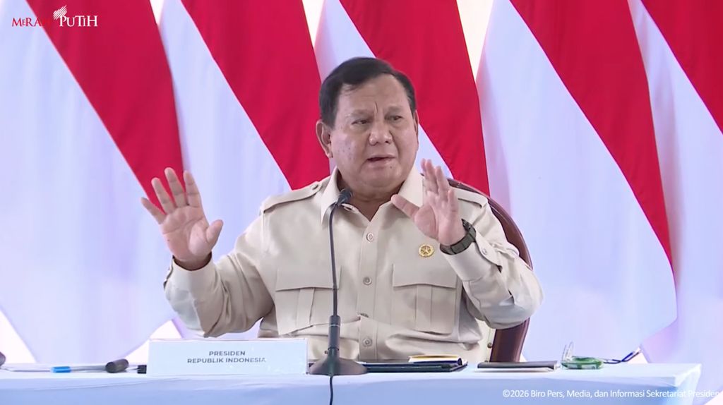 Arahan Rapat Prabowo di Aceh Tamiang Terkait Banjir
