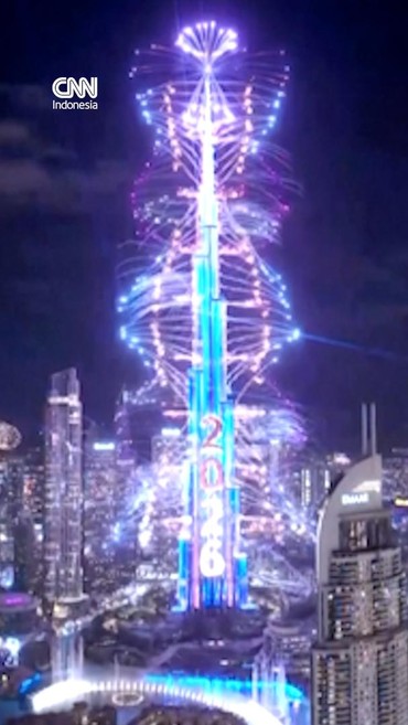 Kemegahan Pesta Kembang Api dan Drone Malam Tahun Baru di UEA