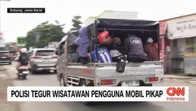 VIDEO: Polisi Tegur Wisatawan Pengguna Mobil Pikap