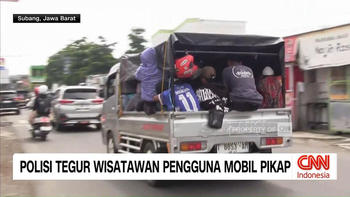 VIDEO: Polisi Tegur Wisatawan Pengguna Mobil Pikap