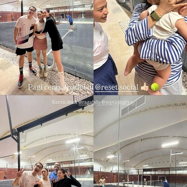 <p>Aaliyah Massaid pun turut mencoba padel untuk pertama kalinya di tahun 2026. Di pagi hari yang cerah, ia bermain bersama beberapa temannya, menikmati olahraga sekaligus suasana hangat di awal tahun. (Foto: Instagram @aaliyah.massaid)</p>