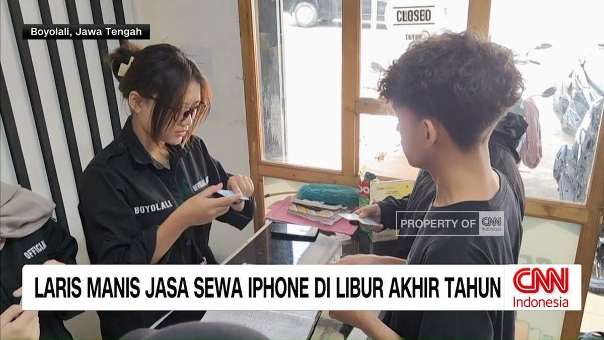 VIDEO: Laris Manis Jasa Sewa iPhone di Libur Akhir Tahun