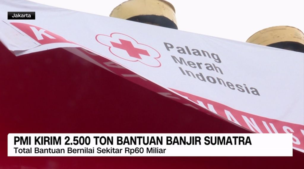 VIDEO: PMI Kirim 2.500 Ton Bantuan Banjir Sumatra