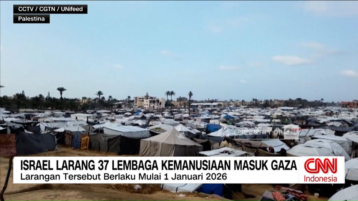VIDEO: Israel Larang 37 Lembaga Kemanusiaan Masuk Gaza