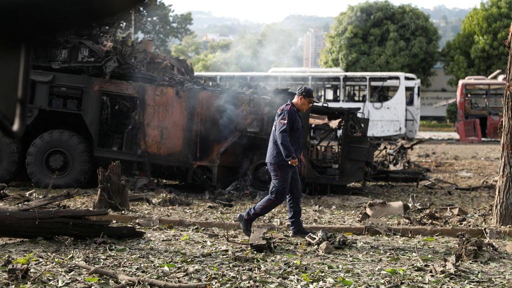 FOTO: Caracas Venezuela Porak-poranda Diserang AS, Maduro Ditangkap