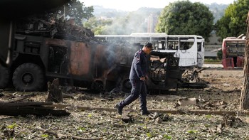 FOTO: Caracas Venezuela Porak-poranda Diserang AS, Maduro Ditangkap