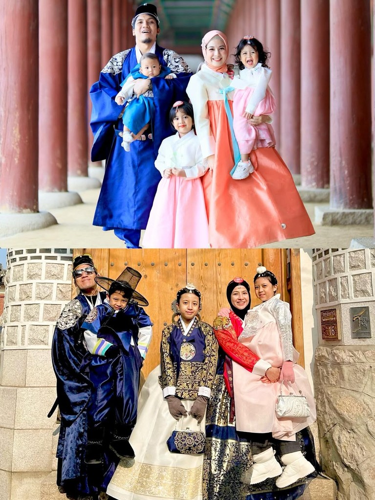 Desta dan Natasha RIzki liburan bareng anak ke Korea Selatan&period;