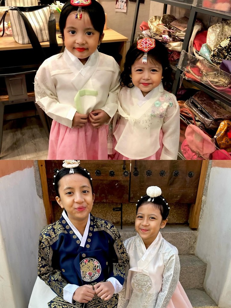 Desta dan Natasha RIzki liburan bareng anak ke Korea Selatan&period;