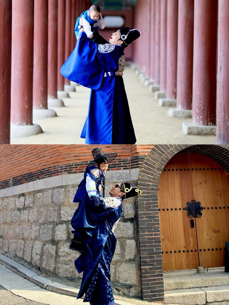 Desta dan Natasha RIzki liburan bareng anak ke Korea Selatan&period;