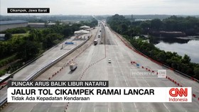 VIDEO: Jalur Tol Jakarta-Cikampek Ramai Lancar