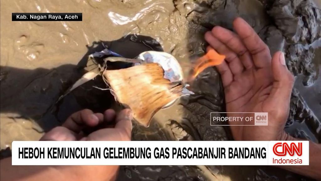 VIDEO: Heboh Gelembung Gas Muncul Pascabanjir Bandang di Aceh