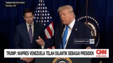 VIDEO: Trump Klaim Wapres Venezuela Dilantik Jadi Presiden