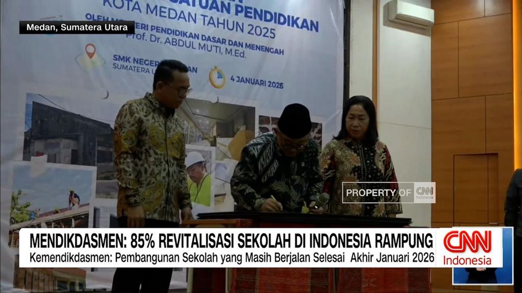 VIDEO: Mendikdasmen: 85 Persen Revitalisasi Sekolah Rampung