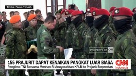 VIDEO: 155 Prajurit TNI Terima Kenaikan Pangkat Luar Biasa