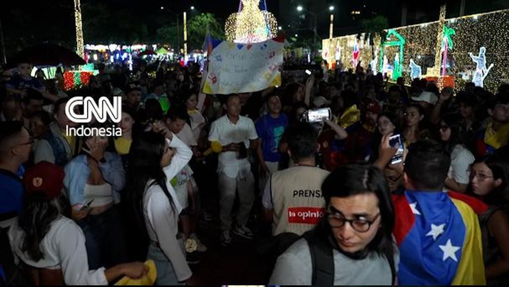 Warga Venezuela Tumpah Ruah ke Jalan Rayakan Penangkapan Maduro