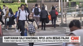 VIDEO: Karyawan Gaji Maksimal Rp10 Juta Bebas Pajak