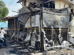 Warung Kelontong di Medan Hangus Terbakar, Dagangan Tak Sempat Diselamatkan