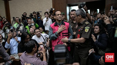 FOTO: Nadiem Jalani Sidang Dakwaan Kasus Korupsi Laptop Pendidikan