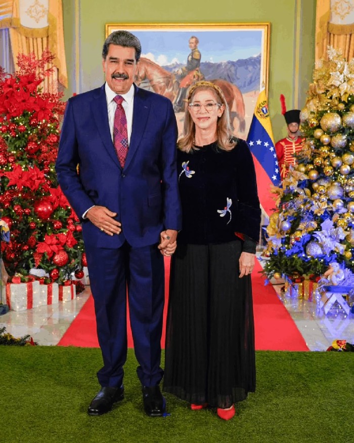 Nicolás Maduro dan Cilia Flores. Keduanya ditangkap saat serangan AS pada Sabtu (3/1/2026).