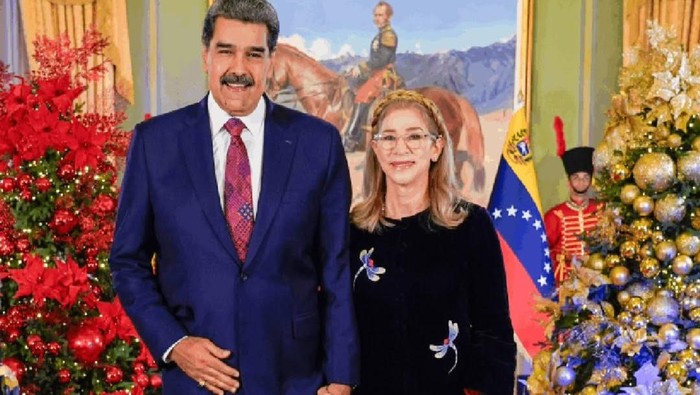 Nicolás Maduro dan Cilia Flores. Keduanya ditangkap saat serangan AS pada Sabtu (3/1/2026).