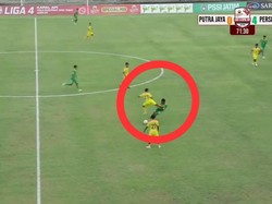 Tendangan Horor Dada Warnai Laga Liga 4 Putra Jaya Pasuruan Vs Perseta