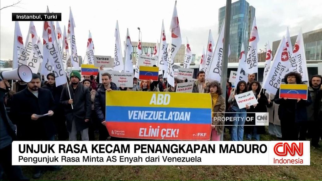 VIDEO: Aksi Protes Kecam Penangkapan Maduro