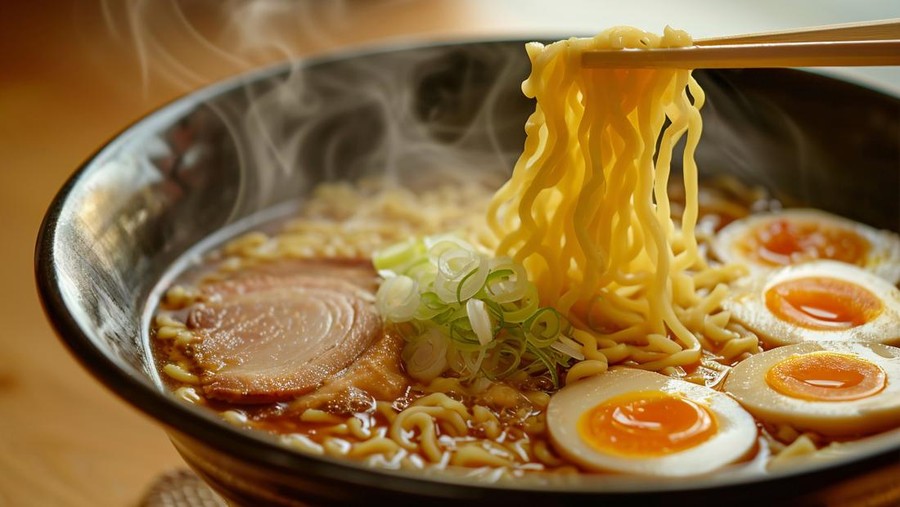 Ilustrasi mie instan&comma; mi instan&comma; ramen&comma;