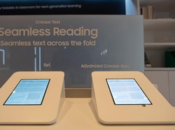 Samsung Pamer Layar Bebas Garis Lipatan, Dipakai Fold8 & iPhone Fold?