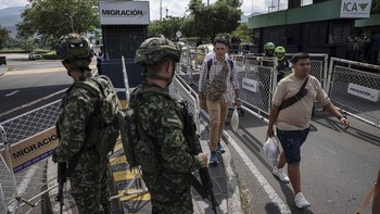 FOTO: Puluhan Ribu Tentara Kolombia Jaga Perbatasan Venezuela