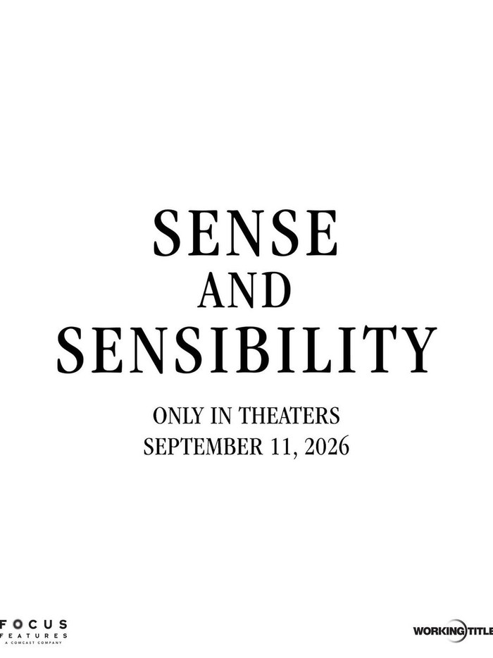 Sense and Sensibility diadaptasi dari buku karya Jane Austen dan tayang pada 11 September 2026.