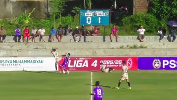 Reaksi Pelatih Usai Anak Asuhnya Pamer Tendangan Kungfu di Liga 4 DIY