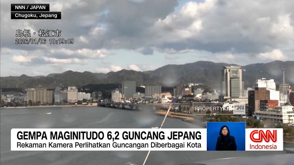 VIDEO: Gempa Magnitudo 6,2 Guncang Jepang Barat