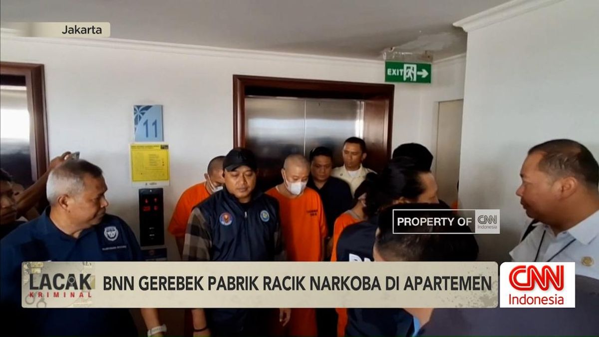 VIDEO: BNN Gerebek Pabrik Racik Narkoba di Apartemen