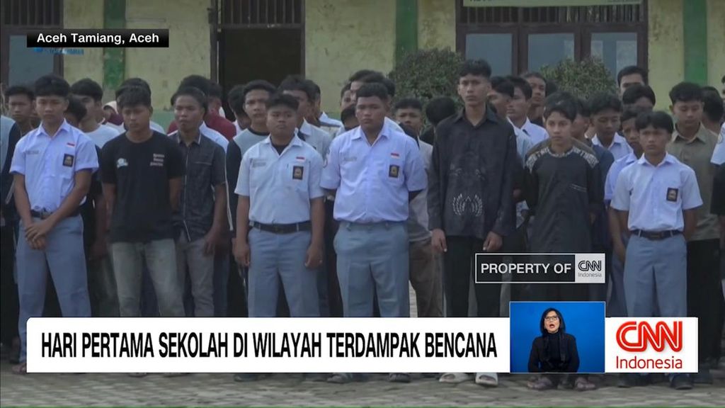 VIDEO: Hari Pertama Sekolah di Wilayah Terdampak Bencana