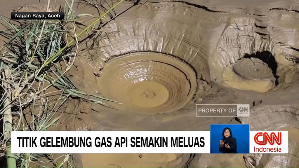 VIDEO: Titik Gelembung Gas Api Semakin Meluas