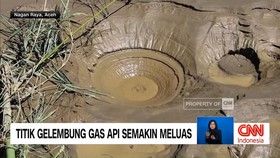 VIDEO: Titik Gelembung Gas Api Semakin Meluas