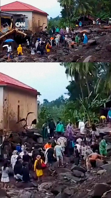 Situasi di Pulau Siau Kabupaten Kepulauan Sitaro Pascabanjir Bandang