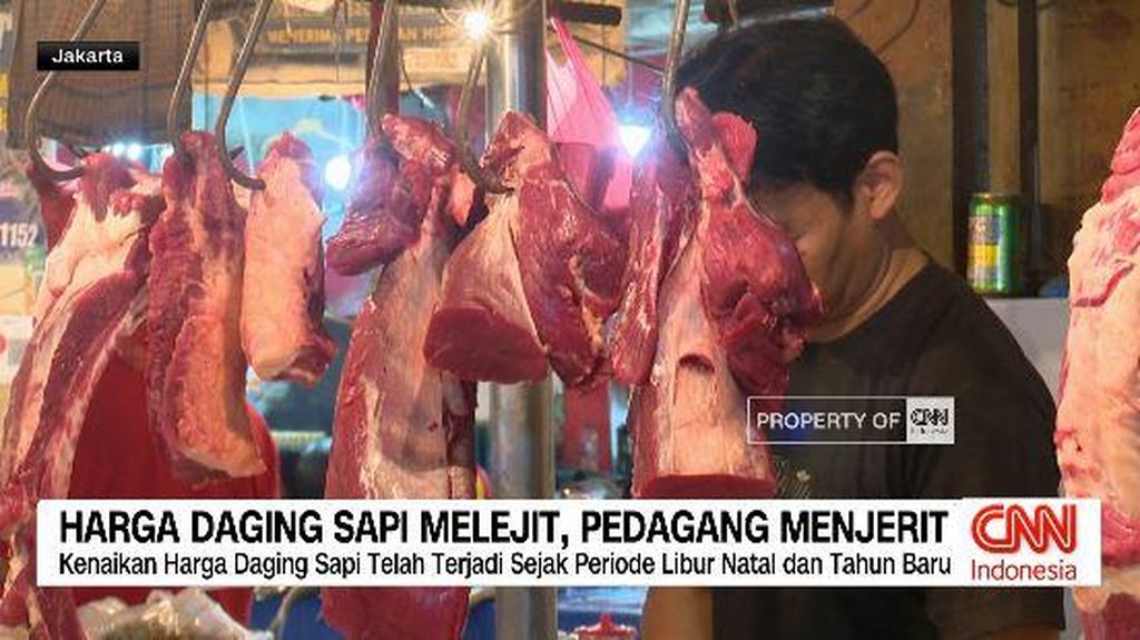 VIDEO: Harga Daging Sapi Melejit, Pedagang Menjerit