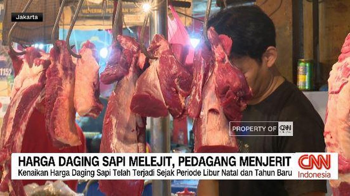 VIDEO: Harga Daging Sapi Melejit, Pedagang Menjerit