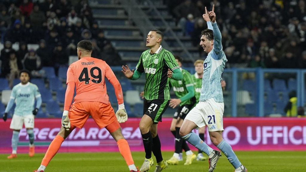 Hasil Liga Italia: Jay Idzes Main Full, Sassuolo Dibantai Juventus