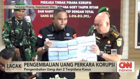 VIDEO: Uang Hasil Korupsi Rp3 Miliar Dikembalikan ke Kas Negara