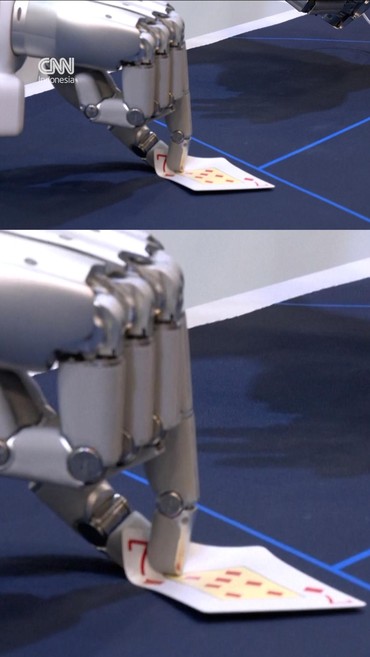 Momen Robot Humanoid Pamer Skill Main Kartu di Ajang CES 2026